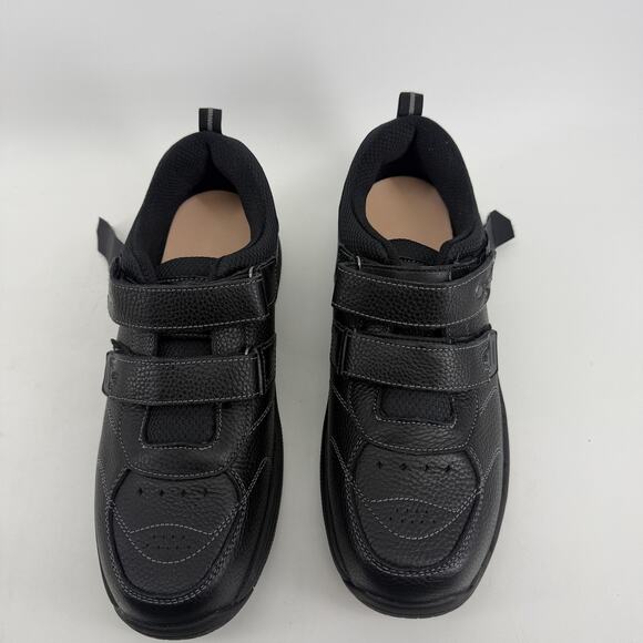 Orthofeet Alamo Shoes Mens Size 10.5 Black Leather Orthopedic Comfort Sneakers main image 11